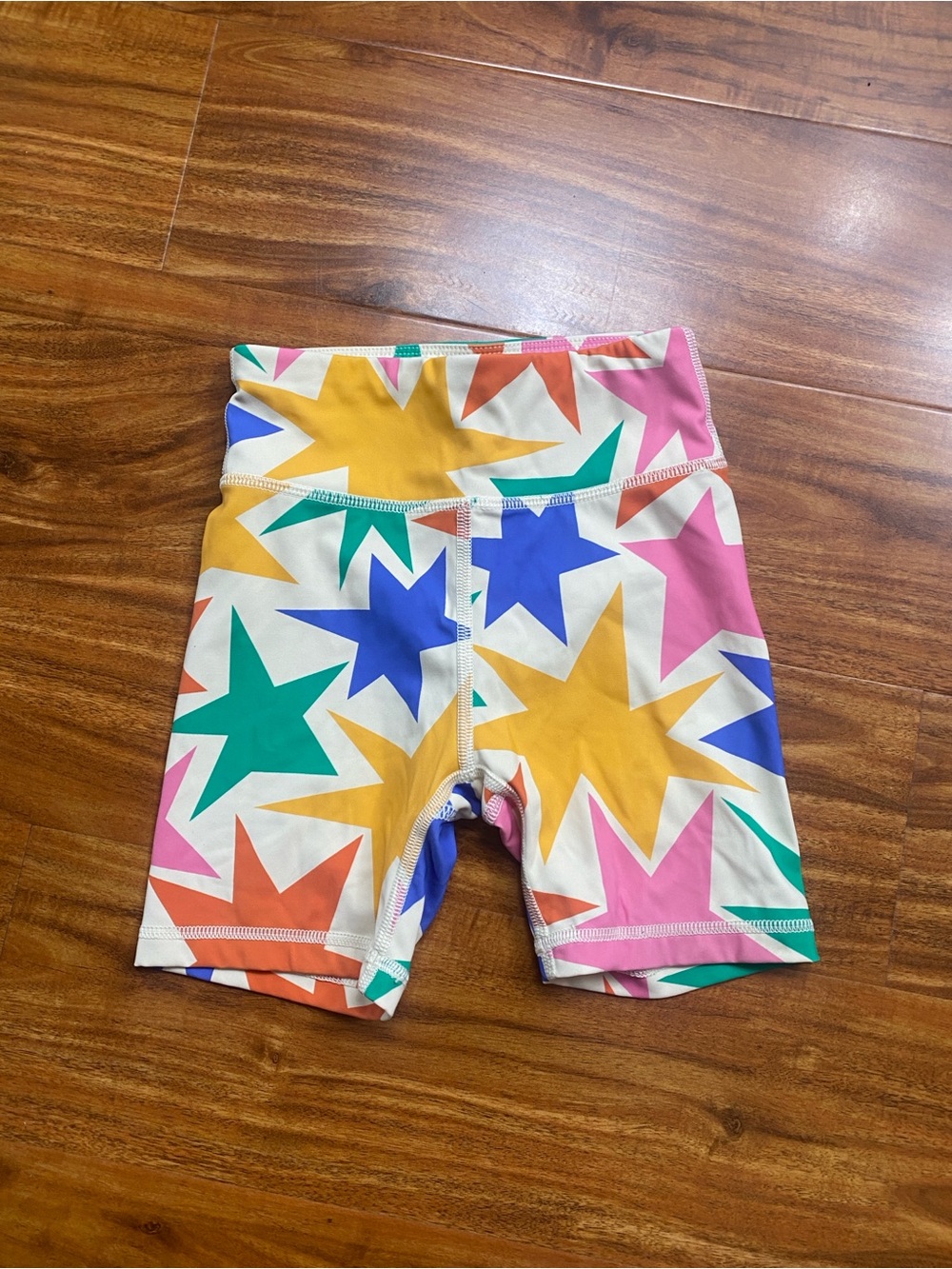 Hanna Andersson Girl Multicolor Star Print Bike Short Size 4 Casual Girlhoodcore